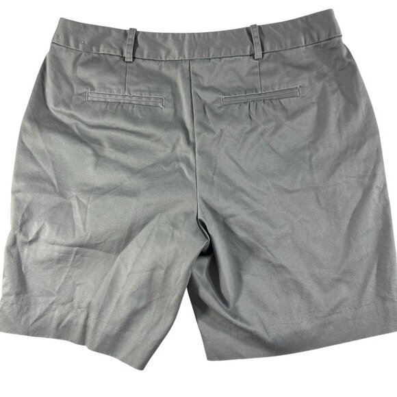 Worthington Petite Modern Fit Gray Shorts Womens Size 6P Stretch Cotton Blend - Picture 2 of 5